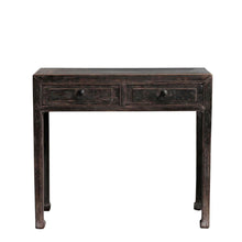 Load image into Gallery viewer, Shanxi Wooden Side Table Elm 130 Year Antique 50cm