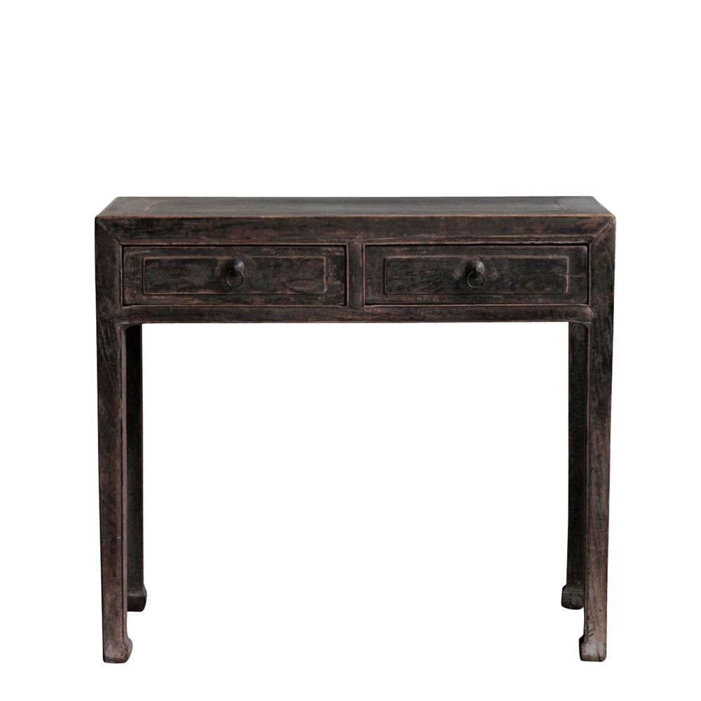 Shanxi Wooden Side Table Elm 130 Year Antique 50cm