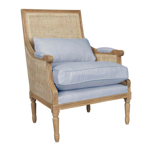 Lounge Styles Emac&Lawton/Florabelle Hicks Caned Armchair Blue