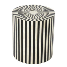 Load image into Gallery viewer, Lounge Styles Emac&amp;Lawton/Florabelle Black &amp; White Bone Inlay Stool