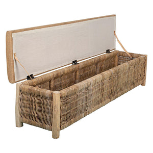 Lounge Styles Emac&Lawton/Florabelle Cancun Wicker Bench Natural
