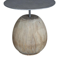 Load image into Gallery viewer, Lounge Styles iluka road Mai Side Table Steel Frame Top - Natural 40cm