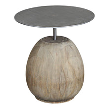Load image into Gallery viewer, Lounge Styles iluka road Mai Side Table Steel Frame Top - Natural 40cm