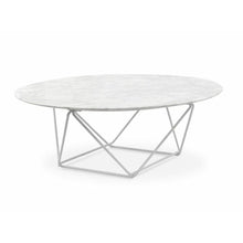 Load image into Gallery viewer, Lounge Styles Calibre White Marble Top Coffee Table, 100cm Round White
