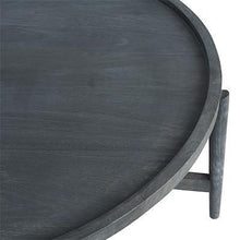 Load image into Gallery viewer, Montana Charcoal Round Coffee Table, 120cm Mango Wood in Black Rustic Style - Lounge Styles
