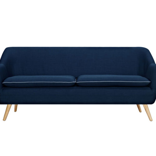 6IXTY Luxe Sofa (Navy Blue) Mid-century Ergonomic Design 40cm